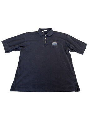 Vintage Cutter & Buck Brown Super Bowl XXXIX Golf Polo Patriots V Eagles Mens L